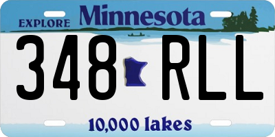 MN license plate 348RLL