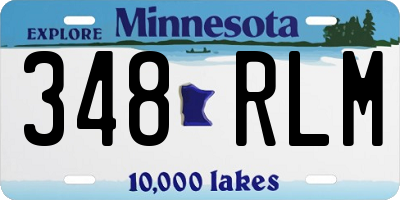 MN license plate 348RLM