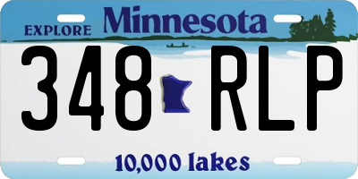 MN license plate 348RLP