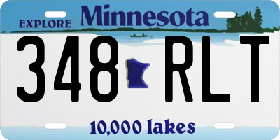 MN license plate 348RLT