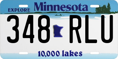 MN license plate 348RLU