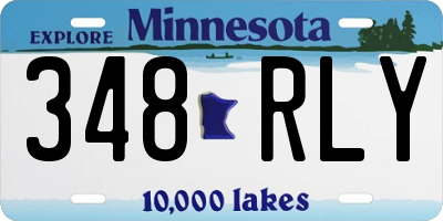 MN license plate 348RLY