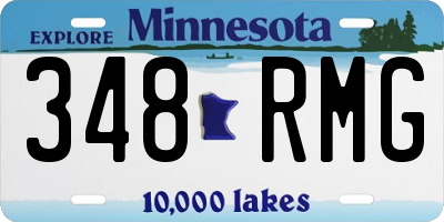 MN license plate 348RMG