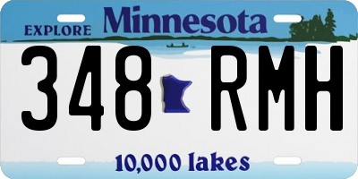 MN license plate 348RMH