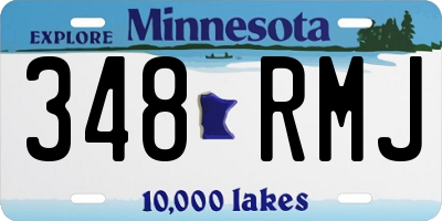 MN license plate 348RMJ