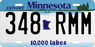 MN license plate 348RMM