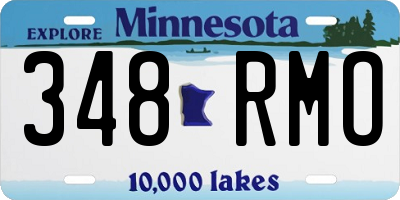 MN license plate 348RMO