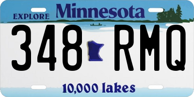 MN license plate 348RMQ