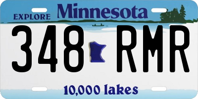 MN license plate 348RMR