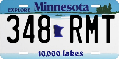 MN license plate 348RMT