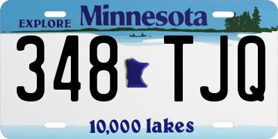 MN license plate 348TJQ
