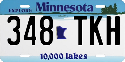 MN license plate 348TKH