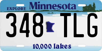 MN license plate 348TLG