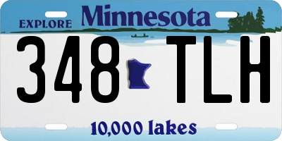 MN license plate 348TLH