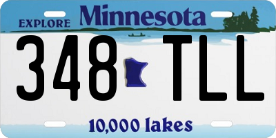 MN license plate 348TLL