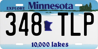 MN license plate 348TLP