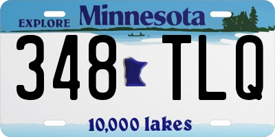 MN license plate 348TLQ
