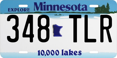 MN license plate 348TLR
