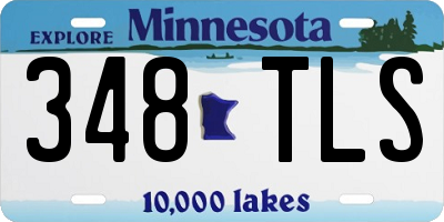 MN license plate 348TLS