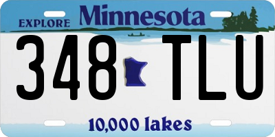MN license plate 348TLU