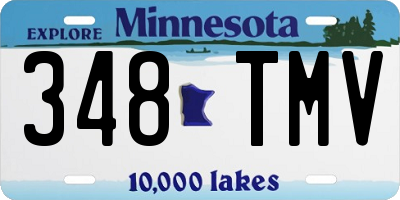 MN license plate 348TMV