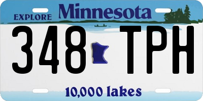 MN license plate 348TPH