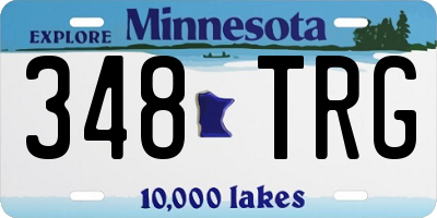 MN license plate 348TRG