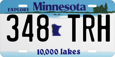 MN license plate 348TRH