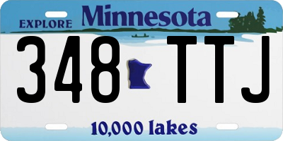 MN license plate 348TTJ