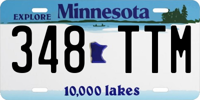MN license plate 348TTM
