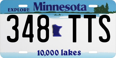 MN license plate 348TTS