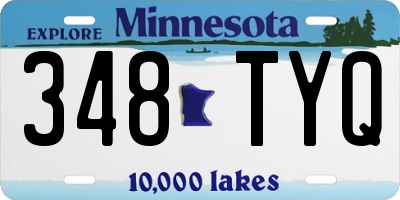 MN license plate 348TYQ