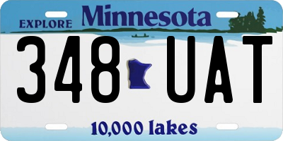 MN license plate 348UAT