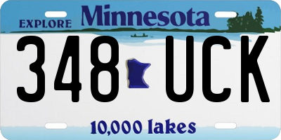 MN license plate 348UCK