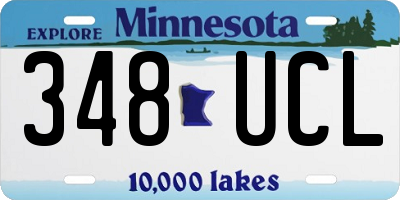 MN license plate 348UCL