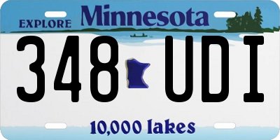 MN license plate 348UDI