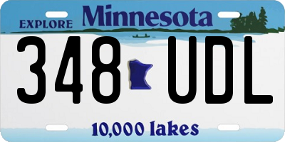 MN license plate 348UDL