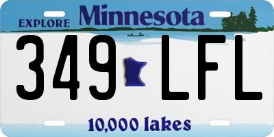 MN license plate 349LFL