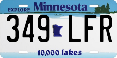 MN license plate 349LFR