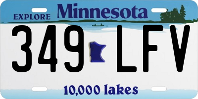MN license plate 349LFV