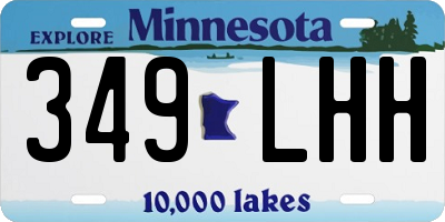 MN license plate 349LHH