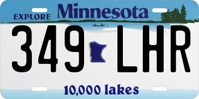 MN license plate 349LHR