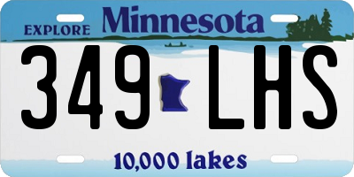 MN license plate 349LHS