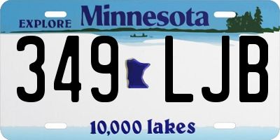 MN license plate 349LJB
