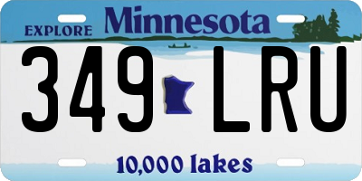 MN license plate 349LRU