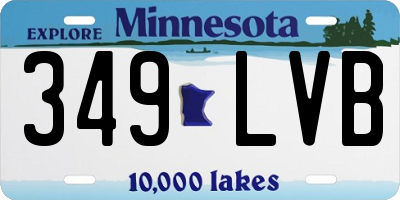 MN license plate 349LVB