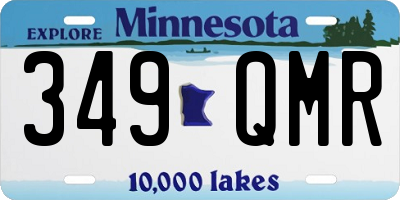MN license plate 349QMR