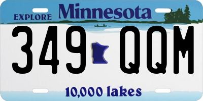 MN license plate 349QQM