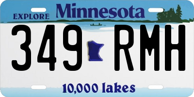 MN license plate 349RMH