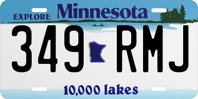 MN license plate 349RMJ